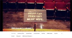 Desktop Screenshot of druhanclarinet.com